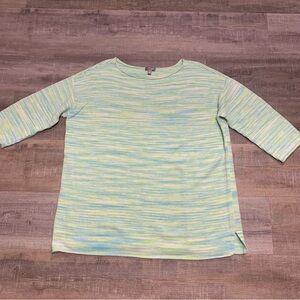 Talbots Waffle Knit 3/4 Sleeve Tunic Top Women’s 1X Shirt